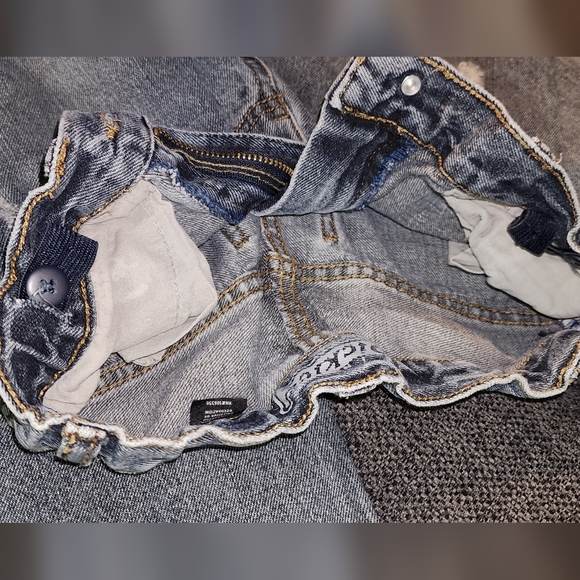 Boys Distressed Vintage Dickies Jeans with Skull Patch. Size 8 - Picture 10 of 12